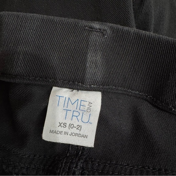 Time & Tru Black Denim Jeggings Sz XS - Picture 5 of 7